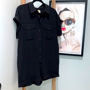 Banana Republic Black Dressy Romper 4P